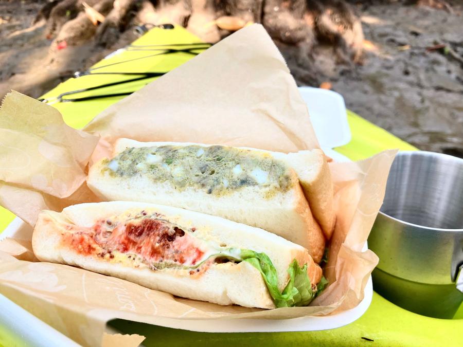 地元食材を使ったサンドイッチ